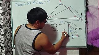 my heart races seeing nerd student with brown eyes seduce asian teacher in bedroom