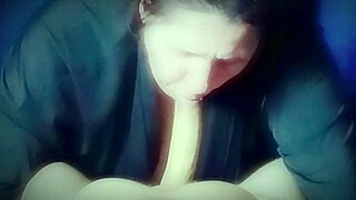WOW Big Fat Wife Deepthroats Hubby's Monster Cock and Gulps His Thick Creamy Cum Load!