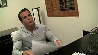 imagine brunette office worker slurping that glory hole monster cock deep