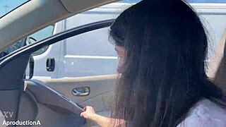 14 hour road trip pee stops clothes ripped wet pussy public