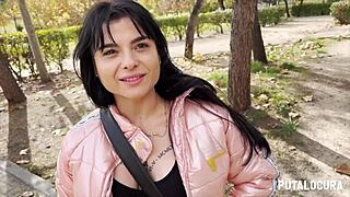 putalocura's tattooed spanish mature nadja with fake tits and brown eyes swallows torbe's cum after wild bedroom pillada fuck.