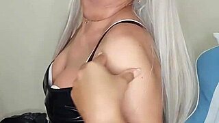 Transexual crossdresses one day then strokes cock hard