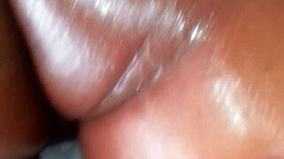 Big Booty Ebony Wife Oiled Ass Massage