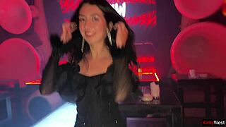 imagine bending a petite brunette stranger over the nightclub toilet for risky rough anal right there