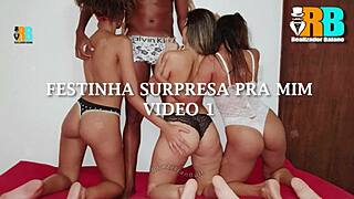 brazilian swingers host amateur housewives party with big black cocks and creampies everywhere