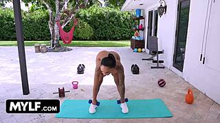 Stunning Fit Milf Kona Jade Rides Fat Black Cock Yoga Style