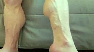 lacey's muscular calves got this bodybuilder slave dominated hard ig twentyome21!!