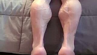 lacey's muscular calves got this bodybuilder slave dominated hard ig twentyome21!!