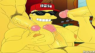 Duffman Oh Yeah pounds ass in wild gay Simpsons hentai!