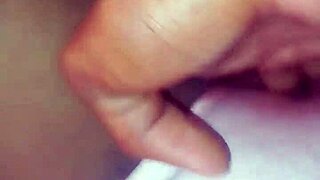 en-chan spreads her ebony pussy lips whispering dirty three-finger clit massage instructions close up
