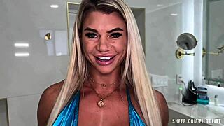 shaking with lust fit british milf denise anders gags on monster cock before rough face fuck and facial cumshot