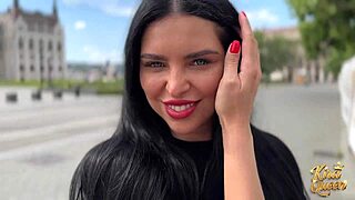 Kira Queen strips then fucks tourist raw