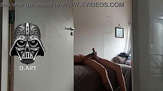 Hidden cam spies guy inhaling blonde's sweaty gym clothes