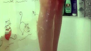 Busty 18+ teen soaps perfect feet fetish shower style