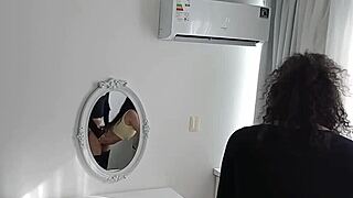 big cock trv pounds busty big ass latina brunette barefoot thong on