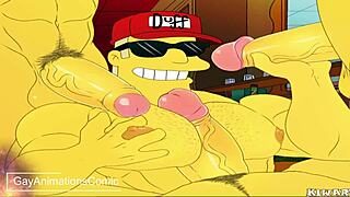 Duffman Oh Yeah pounds ass in wild gay Simpsons hentai!
