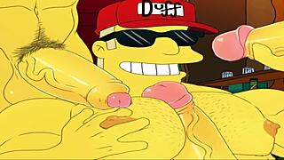 Duffman Oh Yeah pounds ass in wild gay Simpsons hentai!