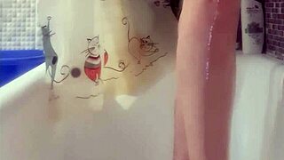 Busty 18+ teen soaps perfect feet fetish shower style