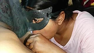 indian bhabhi craves that huge black cock down her throat exploding cum all over her pretty face