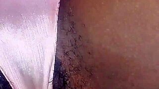 en-chan spreads her ebony pussy lips whispering dirty three-finger clit massage instructions close up