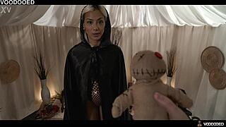 squirting whore surrenders to voodoo doll domination fingering