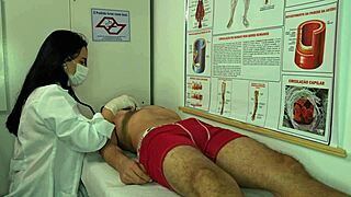 nurse gets horny over patient's huge erection!!