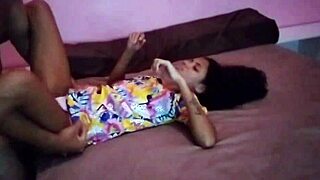Skinny teen whore tempts stepdad from cartoons to ageplay anal pounding