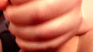 big cock tranny strokes to massive cumshot close up?