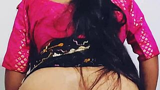 desi indian stepmom takes hard rough fuck from stepson in close-up outdoor
