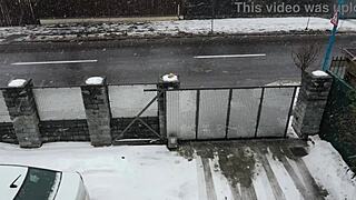 Laura Quest Teases Big Ass Tits Outdoors in Snowy Winter Adventure S02E01
