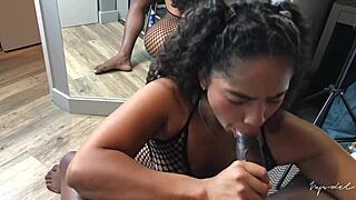 i'm slurping my boyfriend's massive cock in sloppy amateur blowjob with nysdel