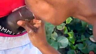 Beach Black Cock Suck Swallow Cum From Hung Stranger Crazy Latina!