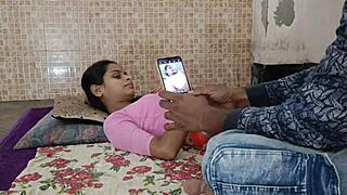 beautiful bhabhi in saree enjoys intimate moments with husband