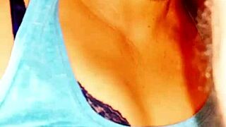 mature 70yo milf drops by post-gym for my deepthroat blowjob treat