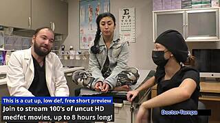 patient jasmine, spread your shaved pussy wide for dr tampa's entrance physical at university?