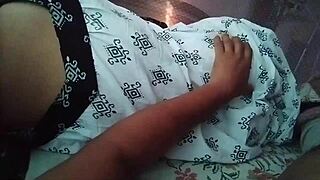 oops my sleeping desi wife mou's big ass just slipped out while i watched... damn