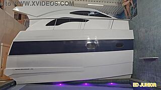 Big Tits Brazilian Blonde Bareback Fucked On Yacht By Huge Cock