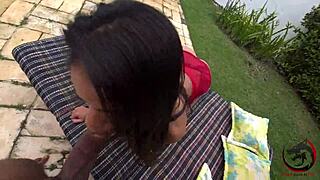 Big Black Cock Bareback Pounds Natasha Rios Poolside Ass