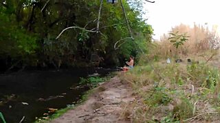 Hey stranger at the waterfall wanna bend over for public doggystyle?