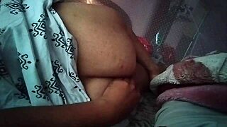 oops my sleeping desi wife mou's big ass just slipped out while i watched... damn
