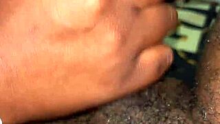 bbc massage turns into monster cock handjob explosion