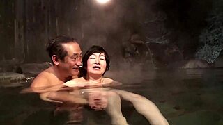 mature couple's steamy hot spring trip turns intimate
