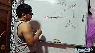 19yo trigonometry student nails teacher's angle x hard!!