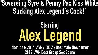 Sovereign Syre rocks FFM threesome with deepthroats and facials! 🔥👅💦