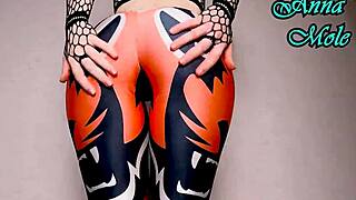 pawg spanks huge ass in spandex then rides ribbed dildo hard