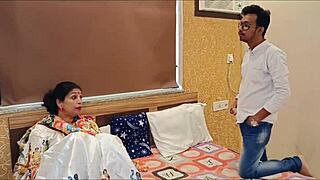 hot indian bhabhi fucks hubby in hotel with dirty hindi dirty talk