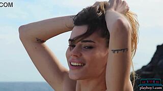 lorena hidalgo strips big ass outdoors clothes ripped off teasing