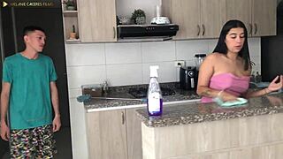 emily fox huge ass stepmom fucked hard during housework chores