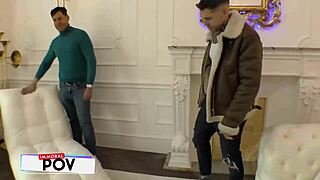 stepsiblings sneak in some bent over fun with big cocks and tits