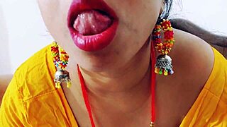 Naughty Indian bhabhi rides dever cowgirl with dirty talk wet pussy